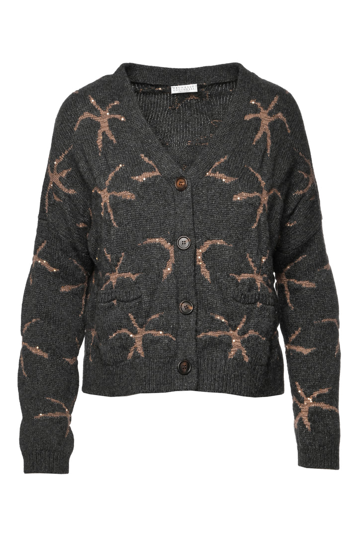 Brunello Cucinelli Size XS Sequin Embellished Knit Cardigan