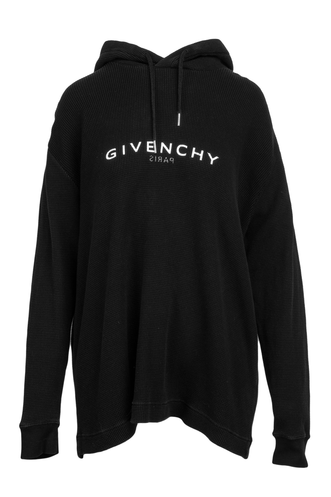 Givenchy Size S Men's Reverse Logo Waffle Hoodie