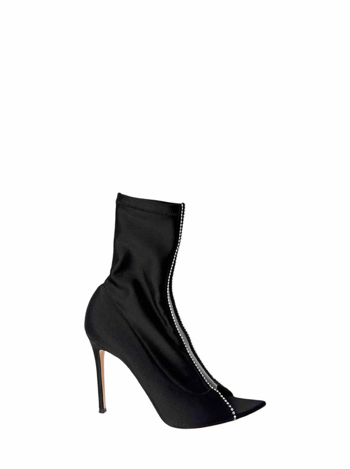 Gianvito Rossi Size 39 Crystal Hiroko Satin Boots