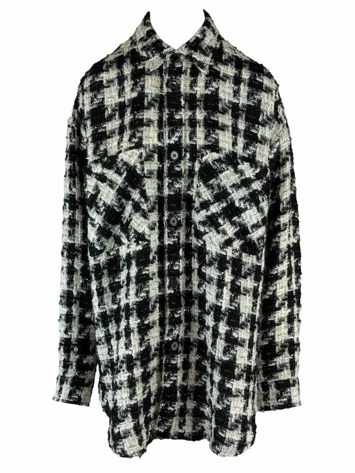 Faith Connexion Size M Tweed Overshirt Jacket