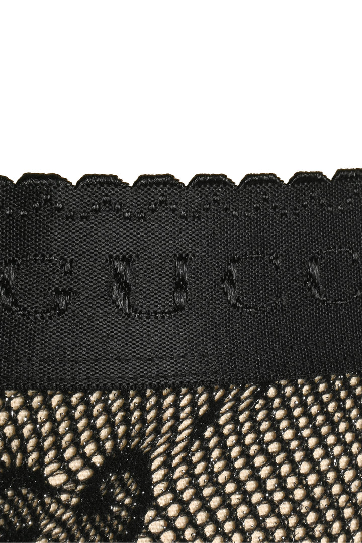 Gucci Size XS/S Metallic Lurex Interlocking G Stretch Knit Tights