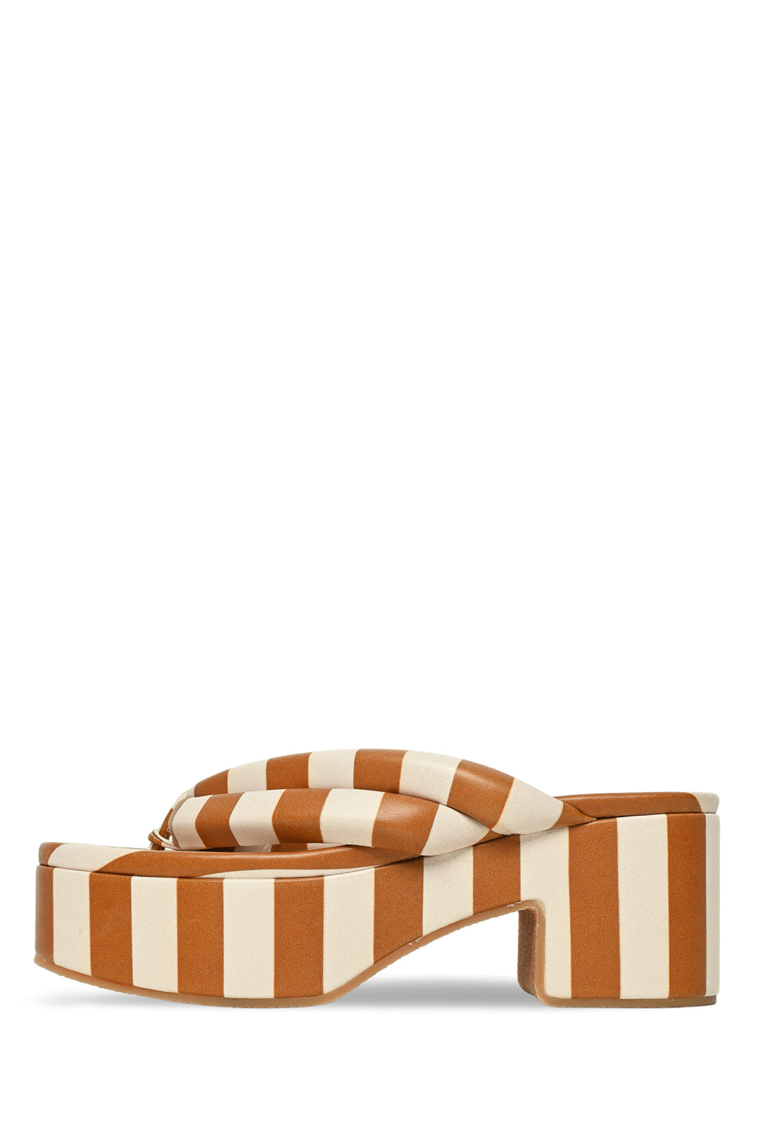 Dries Van Noten Size 37.5 Striped Platform Sandals