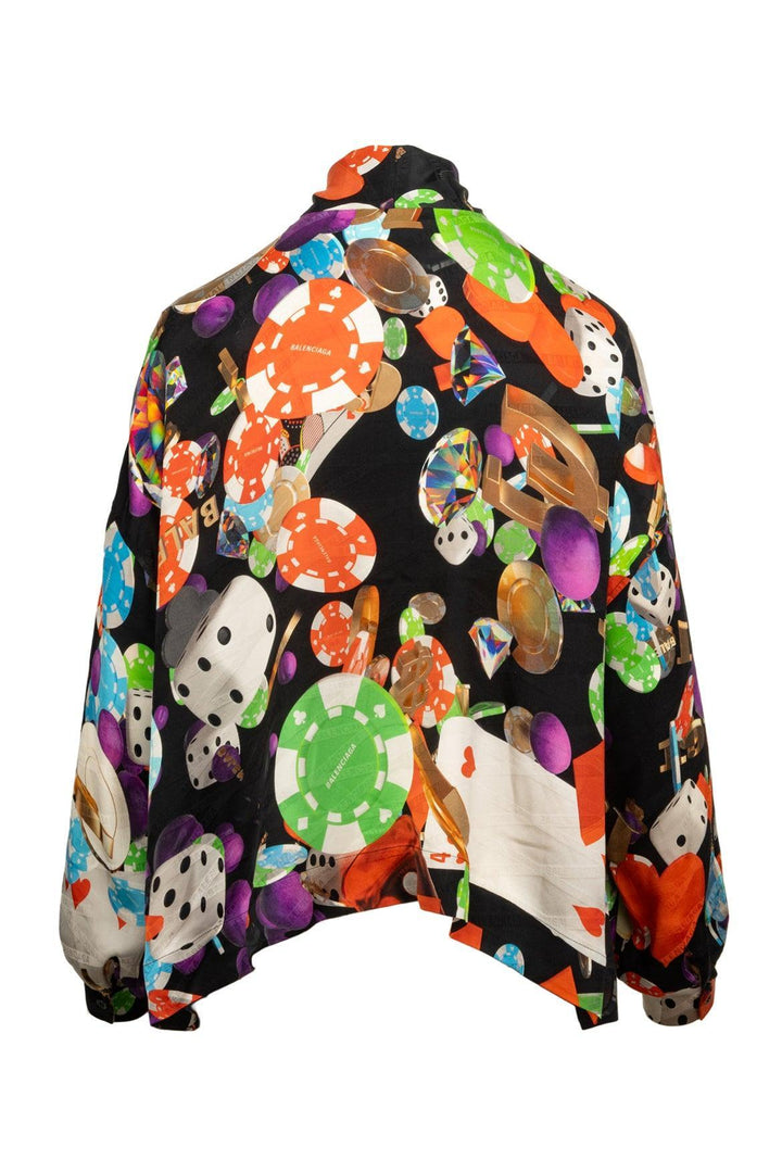 Balenciaga Size 34 2018 Casino Silk Tops