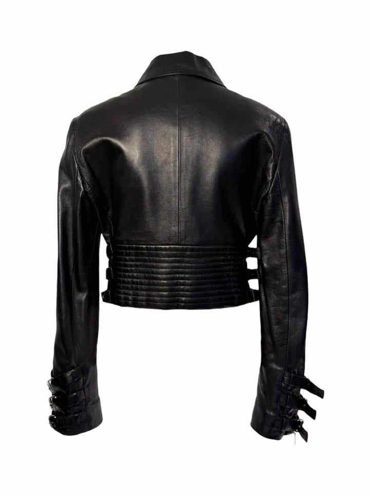 Celine Size 44 Leather Moto Jacket
