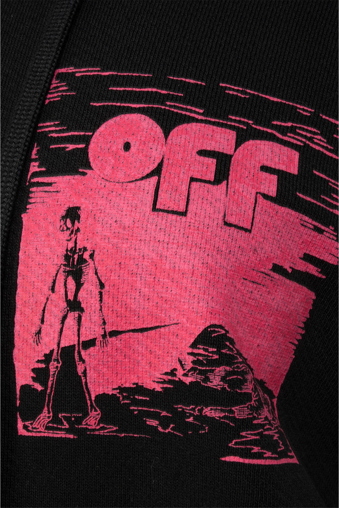 Off White Size S Skull Double Sleeve Hoodie