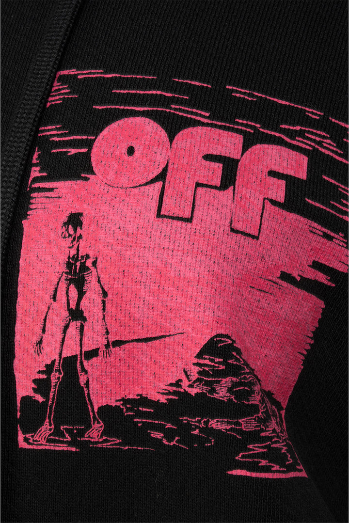 Off White Size S Skull Double Sleeve Hoodie