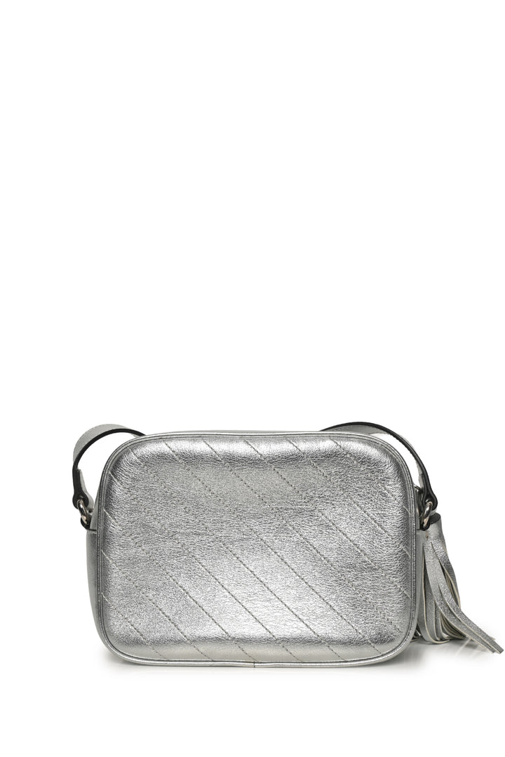 Gucci Quilted Metallic Leather Blondie Small Crossbody Shoulder Bag