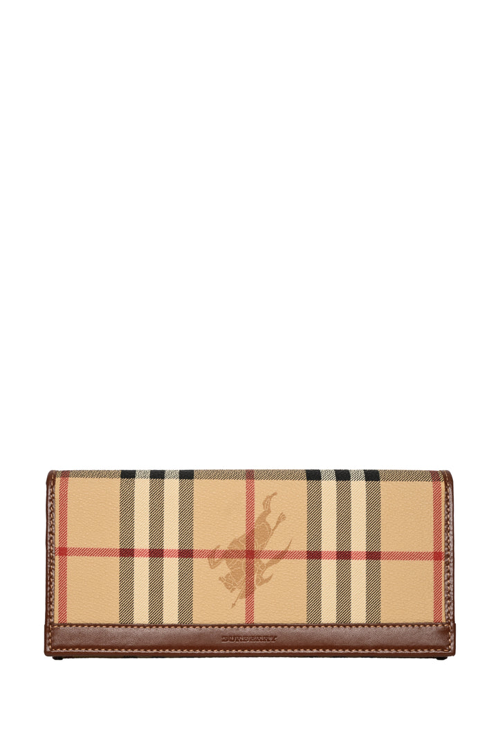 Burberry Coated Canvas Check Wallet