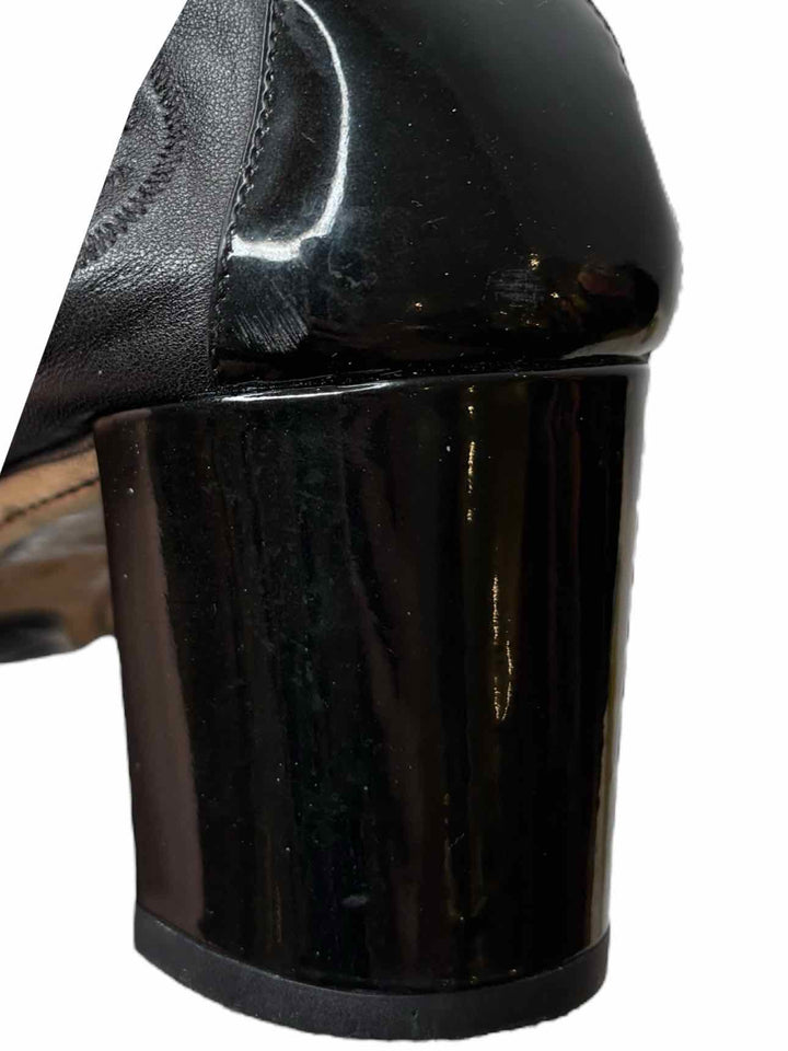 Chanel Elastic Leather Embroidered Size 40.5 Pumps