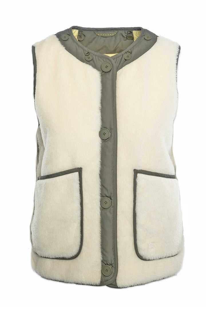 Marfa Stance Size XS Shearling Quilt Liner Vest