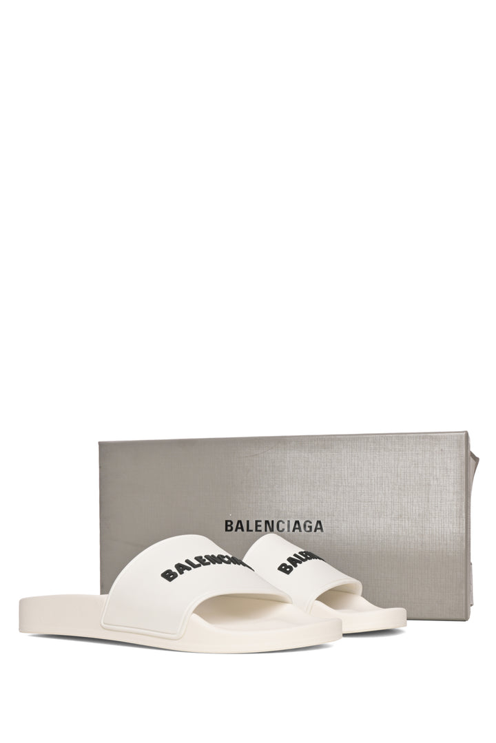 Balenciaga Size 8 Pool Slides