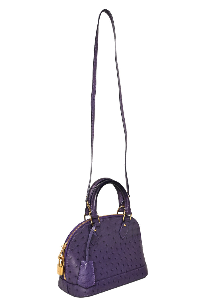 Louis Vuitton 2014 Ostrich Alma BB Shoulder Bag