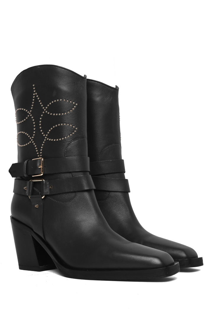 Marccain Size 39 Leather Western Boots