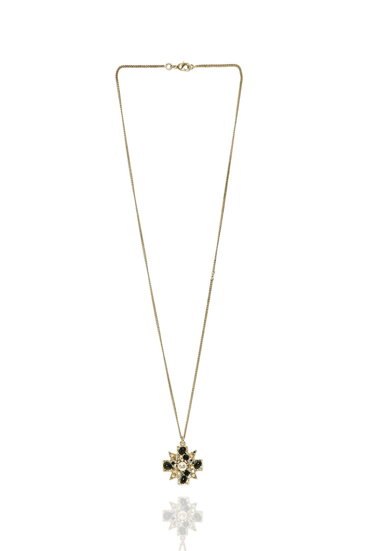 Chanel Faux Pearl & Crystal CC Necklace