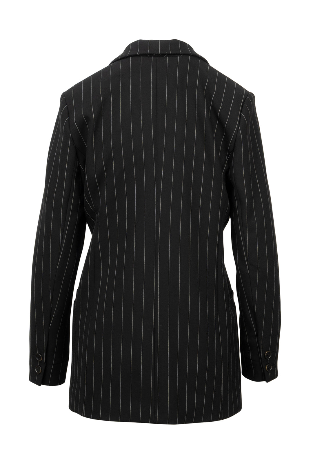Ganni Size 36 Double Breasted Pinstripe Blazer