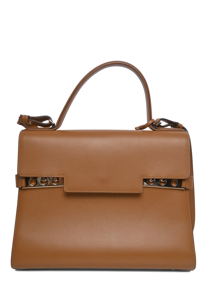 Delvaux Leather Tempete GM Shoulder Bag
