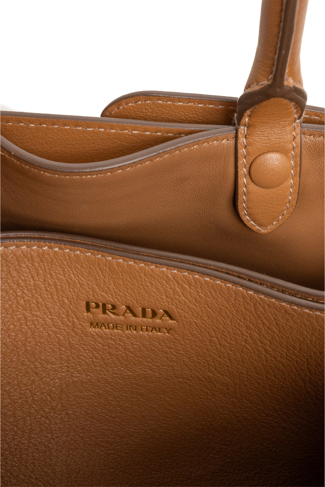 Prada 2024 Buckle Small Leather Bag