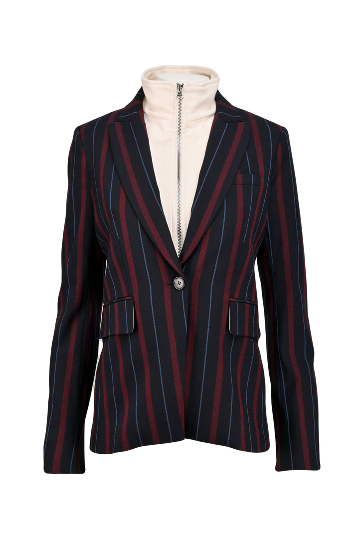 Veronica Beard Size 6 Striped Dickey Blazer