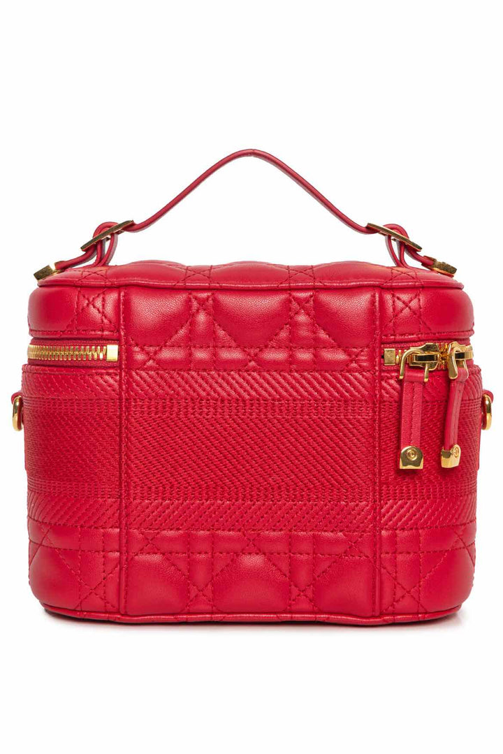 Dior Lambskin Cannage Small Diortravel Vanity Case