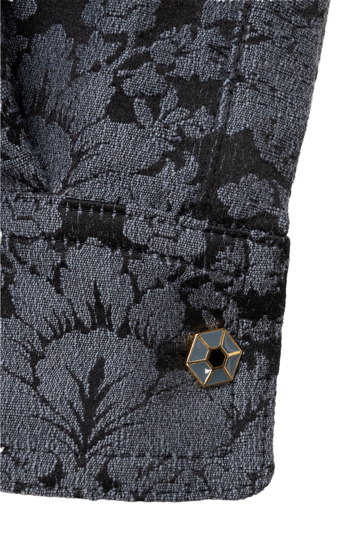 Max Mara Size 4 Anemone Jacquard Shirt