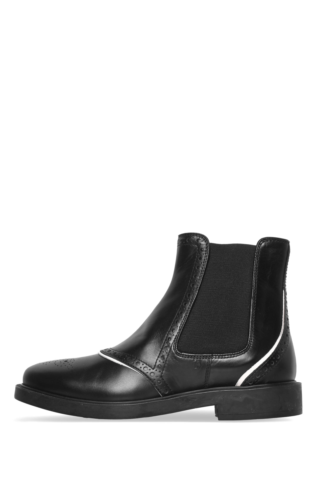 Tod's Size 36.5 Brogue Chelsea Ankle Boots