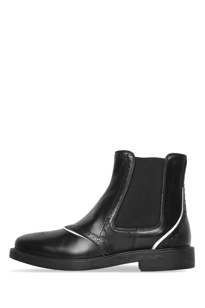 Tod's Size 36.5 Brogue Chelsea Ankle Boots