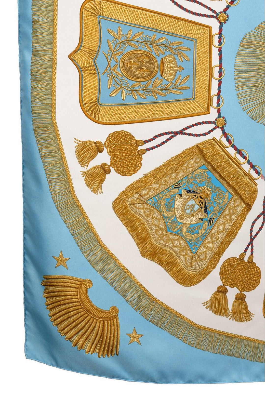 Hermes Carre 90 Porte Et Cauabrie Silk Scarf