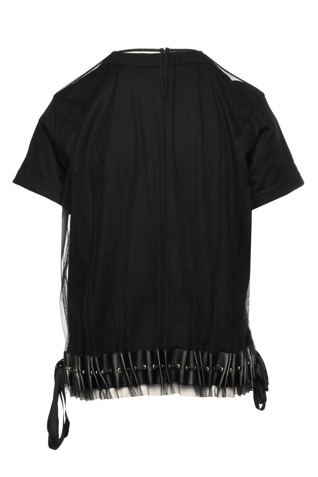 Comme Des Garcons Noir Kei Ninomiya Size L Tulle Overlay T-Shirt