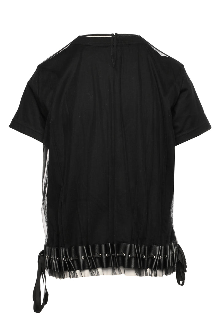 Comme Des Garcons Noir Kei Ninomiya Size L Tulle Overlay T-Shirt