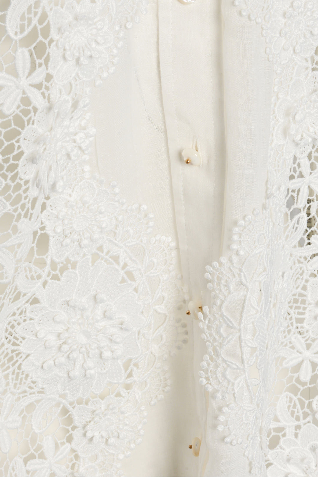 Zimmermann Size 1 Halliday Floral Lace Shirt