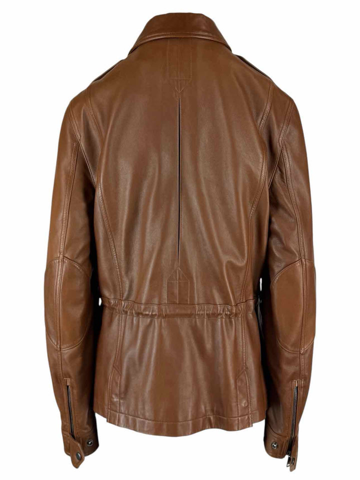 Ralph Lauren Size S Cinch Waist Leather Jacket