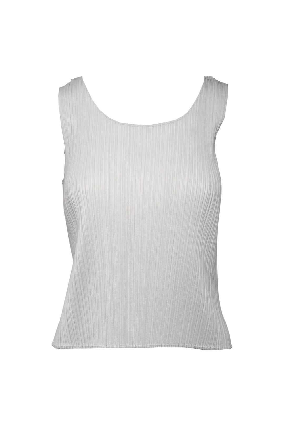 Pleats Please Size S/M Pleated Scoop Neck Tank Top