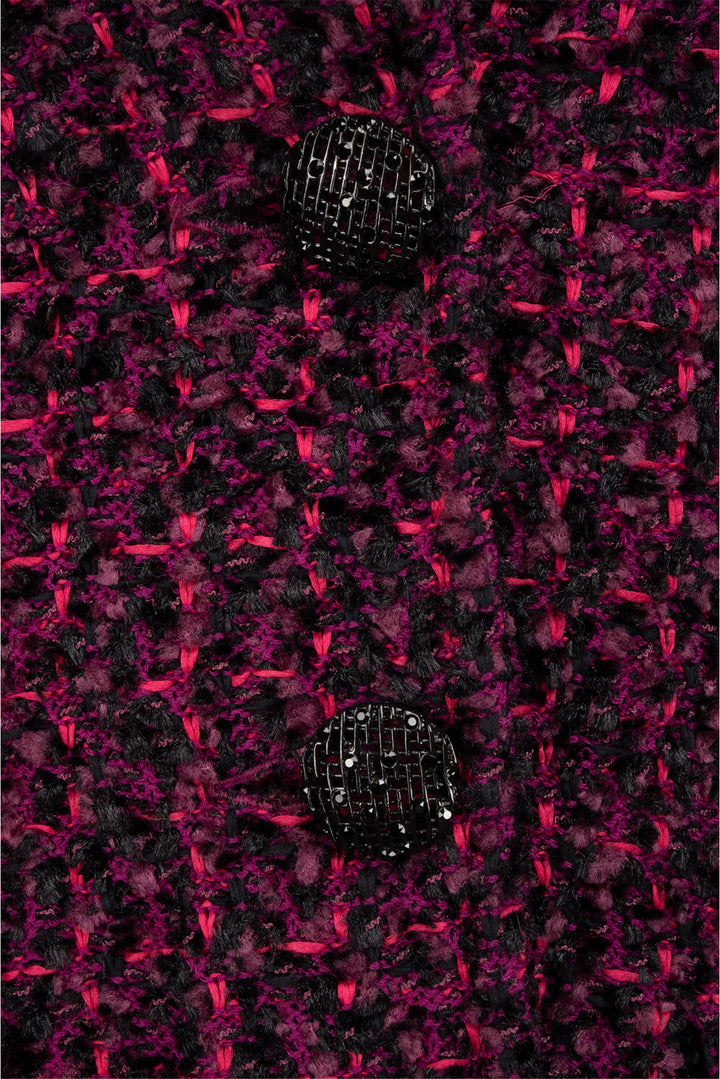 St. John Couture Size 10 Tweed Button-Up Jacket