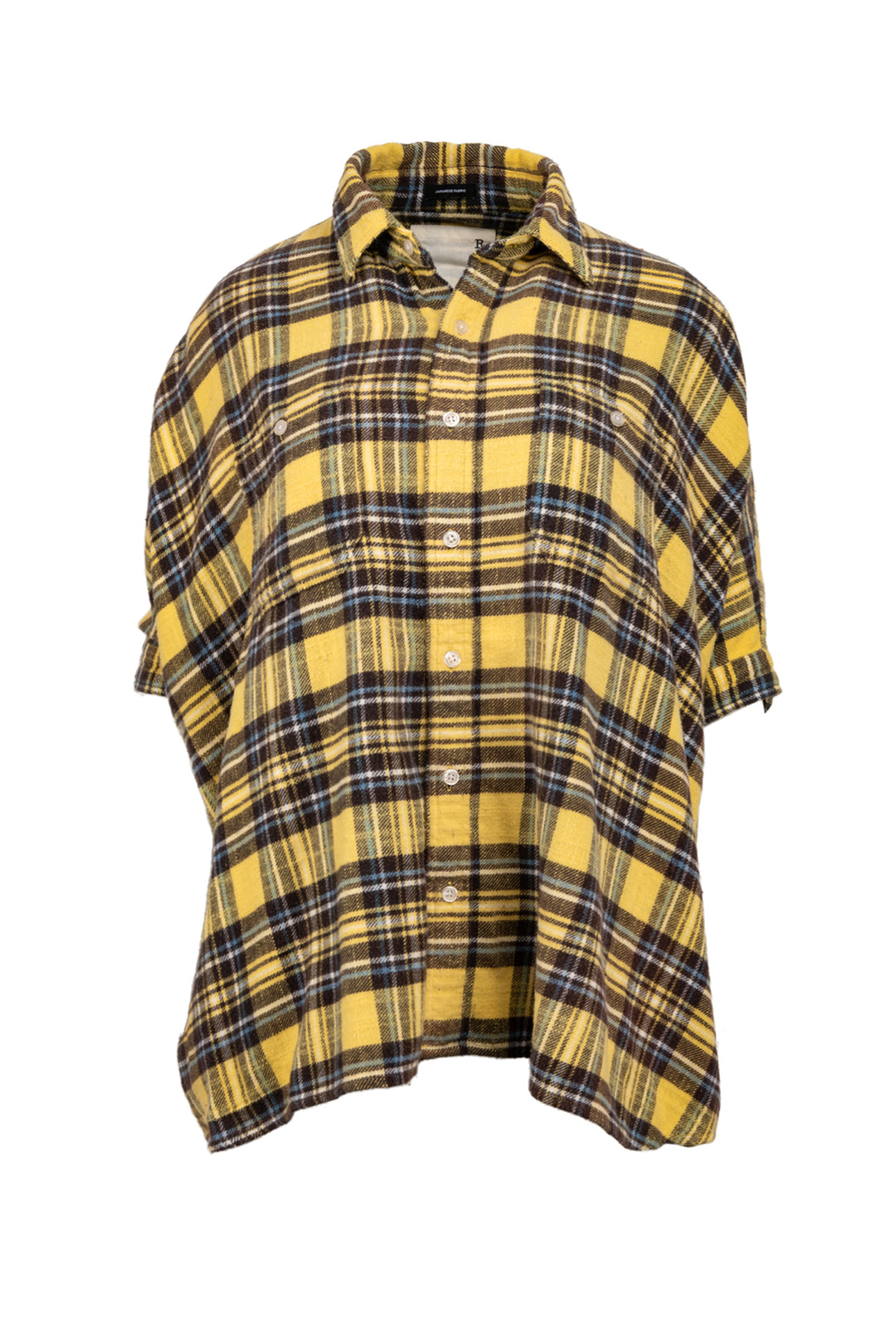 R13 Size XS Oversized Plaid Boxy Shirt