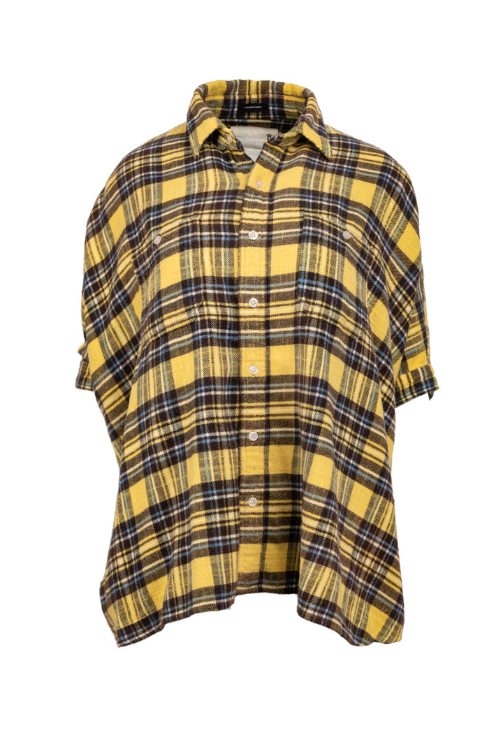 R13 Size XS Oversized Plaid Boxy Shirt