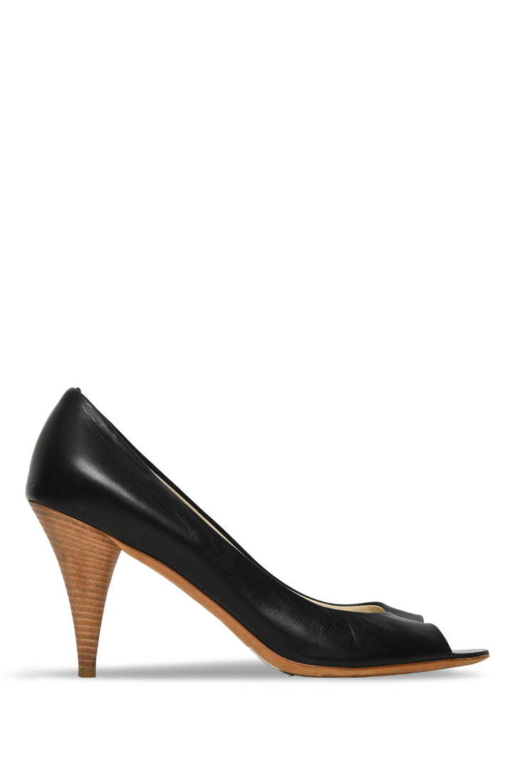 Miu Miu Size 41 Peep Toe Pumps