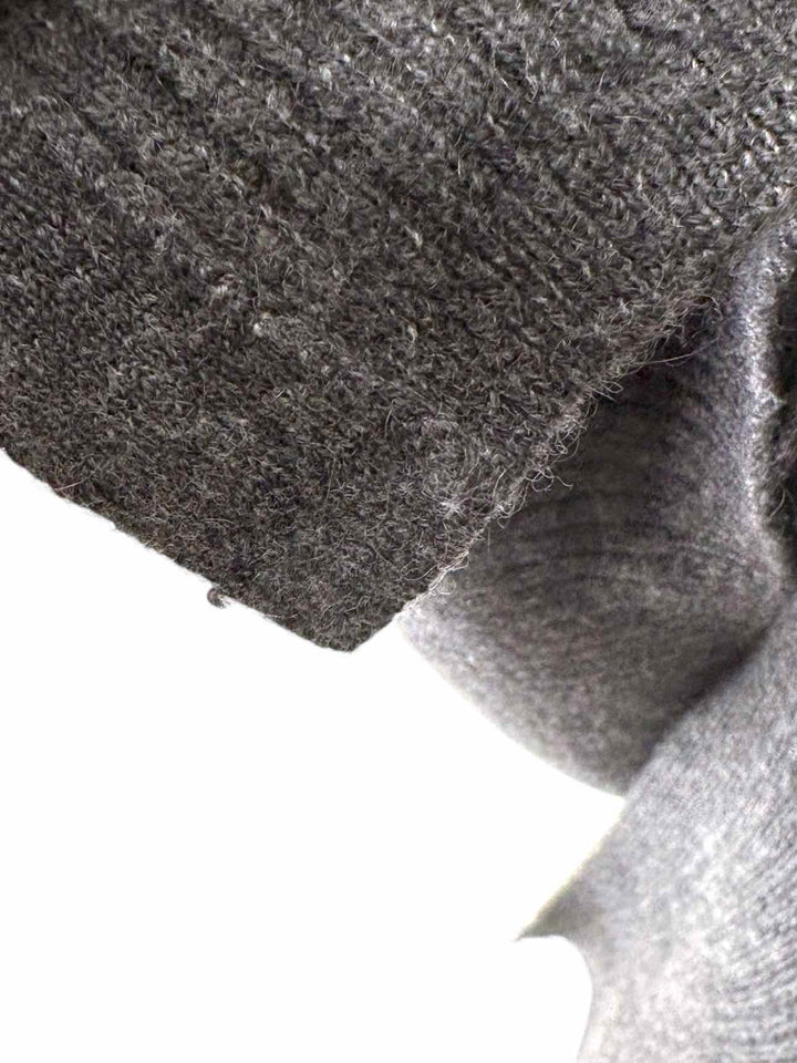 Black Goat Long Ribbed Cashmere Size M Cardigan