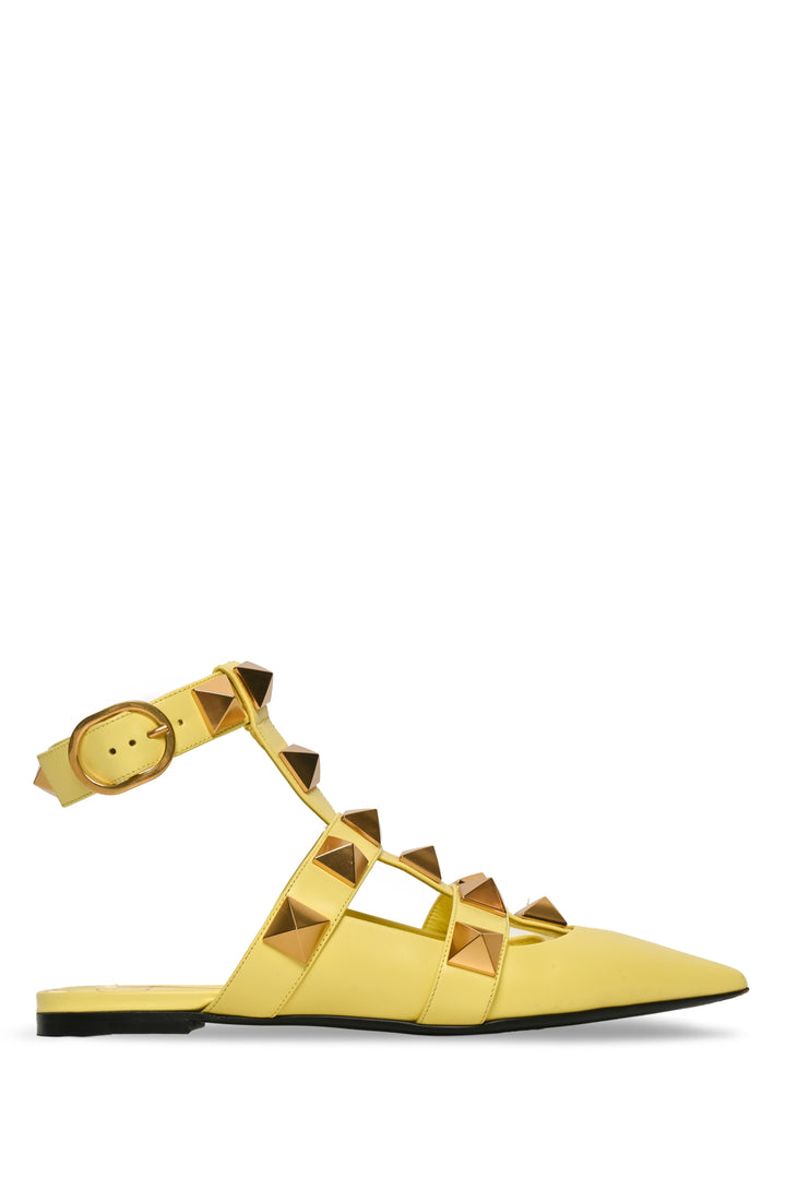 Valentino Size 37.5 Roman Stud Sandal Flats