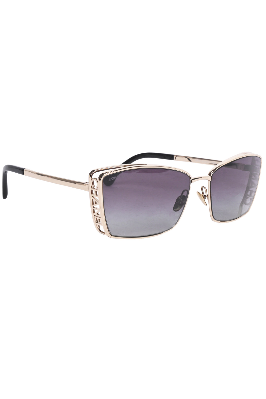 Chanel Metal Logo Square Sunglasses