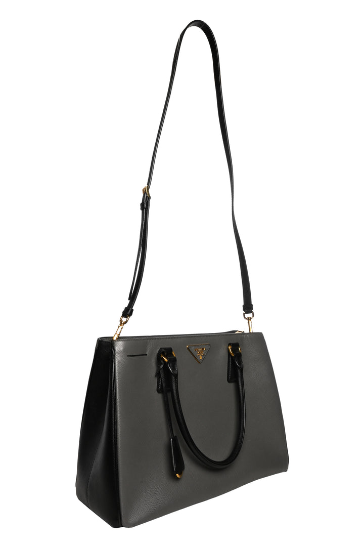 Prada Saffiano Lux Double Zip Tote