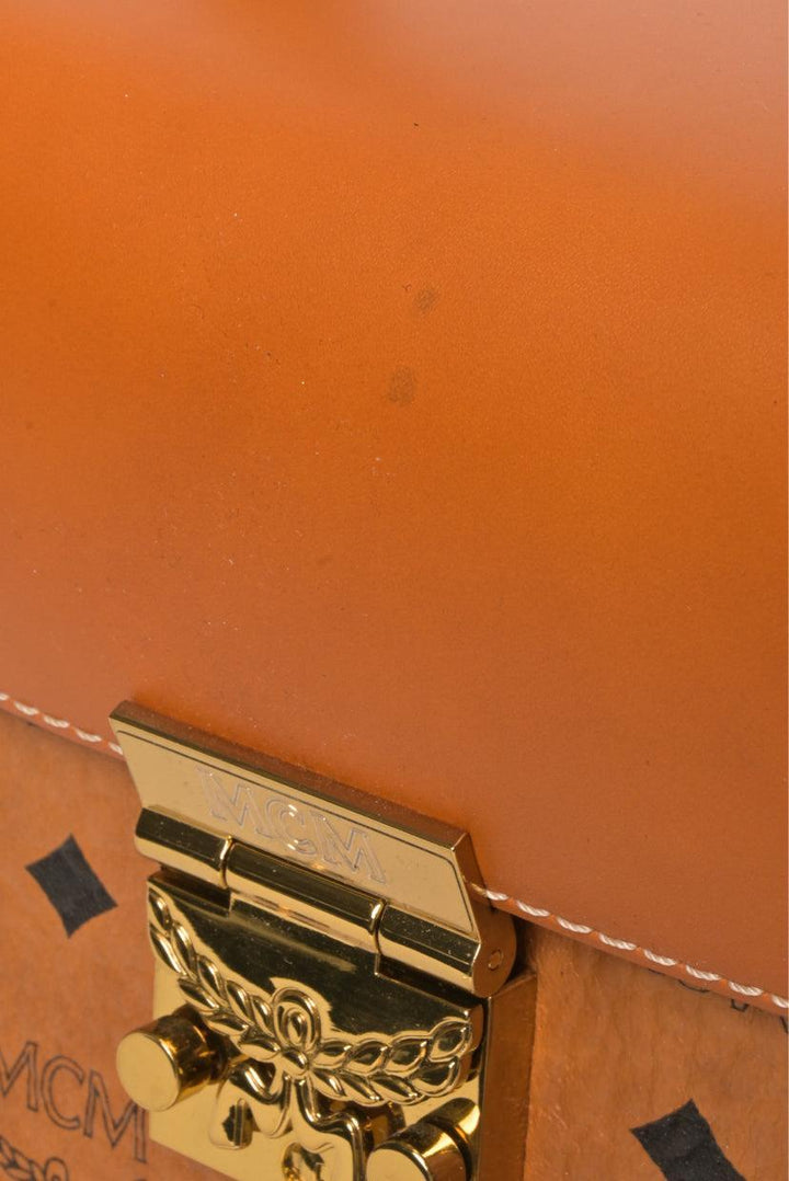 MCM Soft Berlin Visetos North/South Crossbody