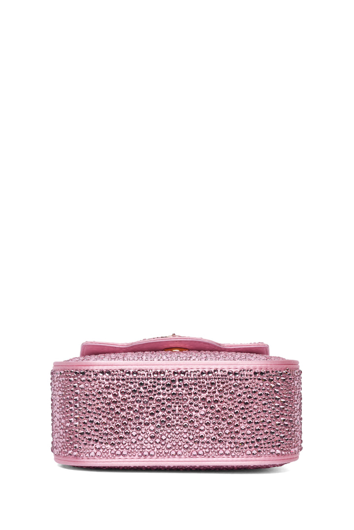 Versace Rhinestone Embellished Medusa Mini Crossbody Bag