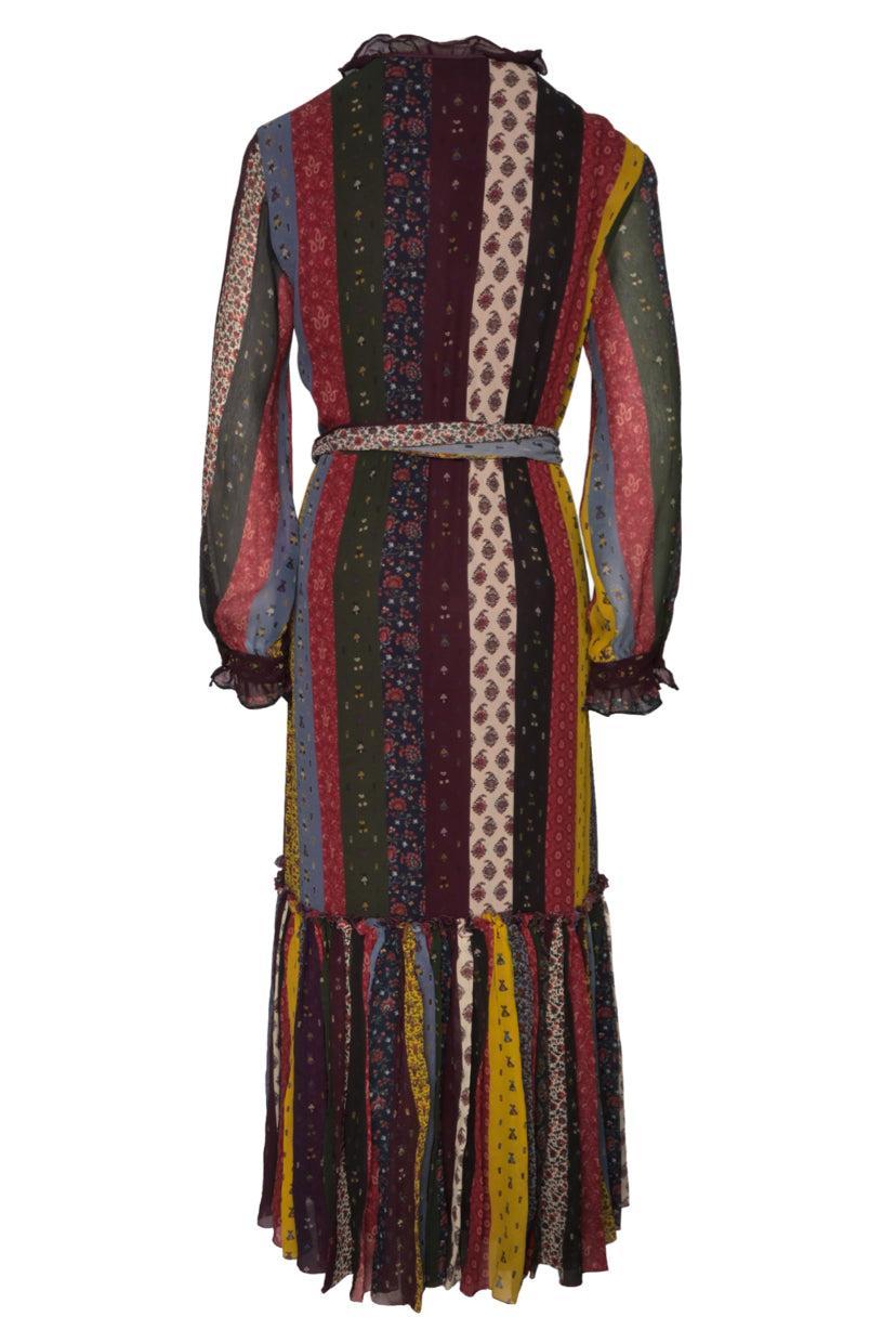 Etro Size 44 Silk Printed Maxi Dress