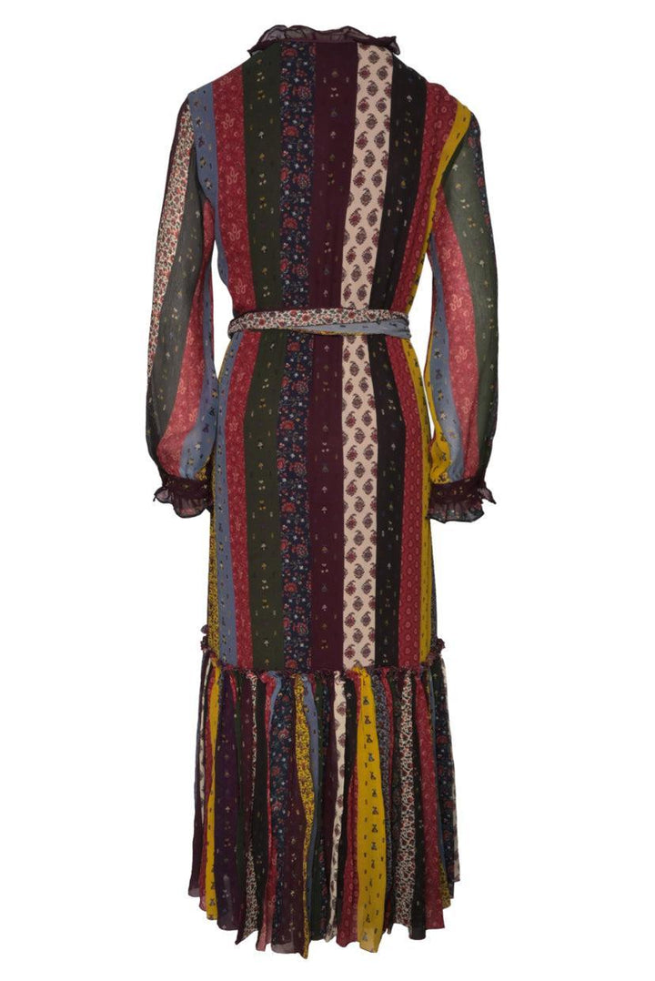 Etro Size 44 Silk Printed Maxi Dress