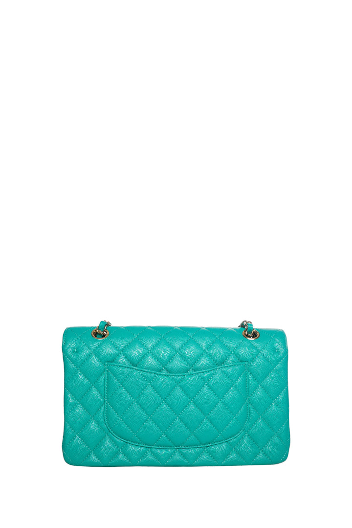 Chanel 2016-2017 Medium Caviar Quilted Classic Double Flap Shoulder Bag