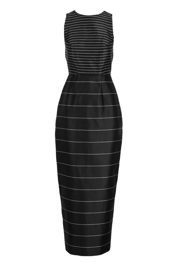 Katie Ermilio Size 4 2013 Striped Sport Gown