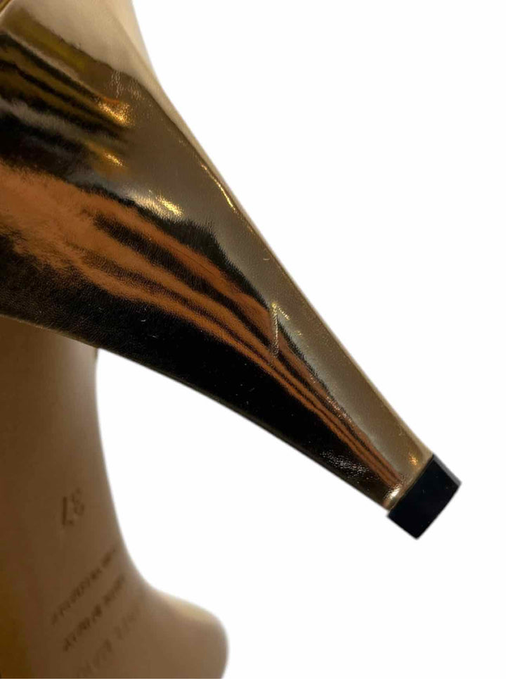 Isabel Marant Size 37 Metallic Bow Story Leather Sandals