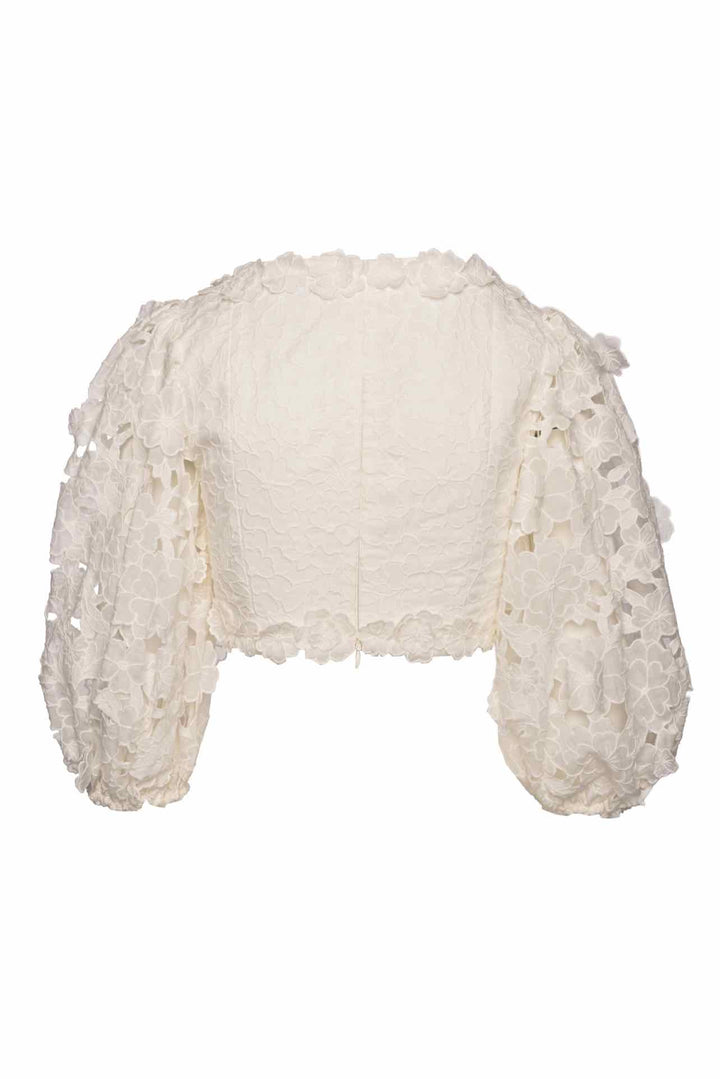 Zimmermann Size 1 Cropped Guipure Lace Tops