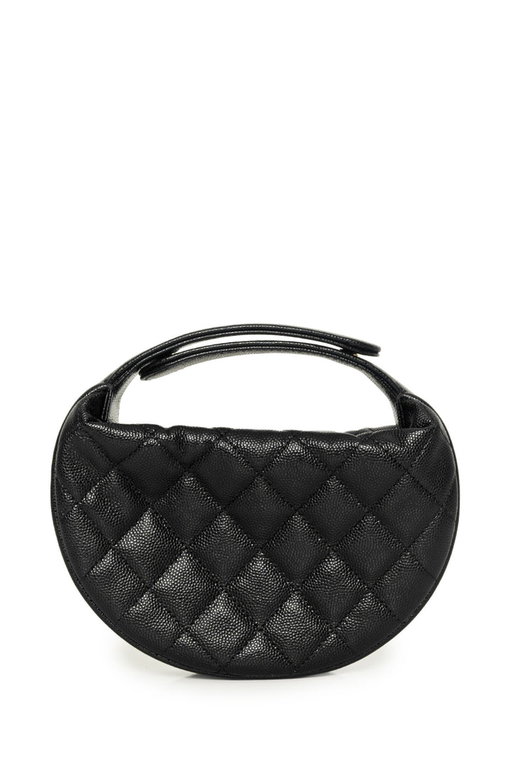 Chanel Caviar Quilted Polly Pocket Pouch Hobo
