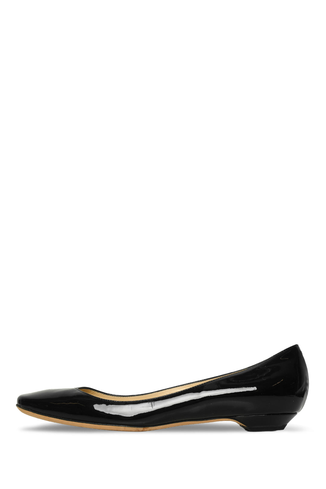 Jimmy Choo Size 38.5 Patent Leather Ballet Flat